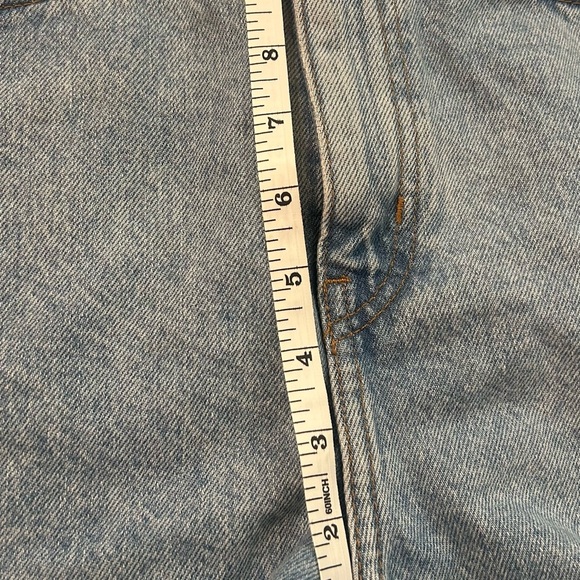 Weekday Blue Jean Shorts High-Waisted Distressed - Picture 7 of 10